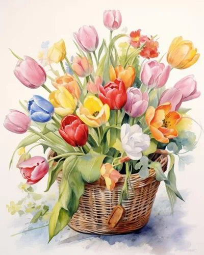 Miniatura 9 de Leisurely - Pintura por números para adultos, flor en botella, pintura al óleo digital, pintura acrílica, kits de pintura de licor, arte de pared