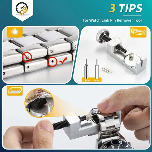 Miniatura 3 de Versión combinada kit de reparación de relojes herramienta de prensa de reloj kit de herramientas de repuesto de batería de reloj Eventronic kit