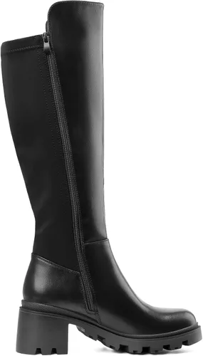 Miniatura 2 de DREAM PAIRS Botas altas hasta la rodilla para mujer, cómodas botas elásticas con plataforma y punta redonda para mujer