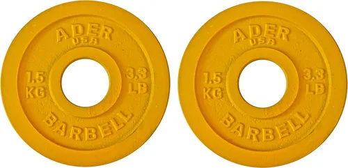 Miniatura 4 de Ader Precision Color Metal Olympic Kilo Gram Placas 6 PRS Color 55.1 lbs