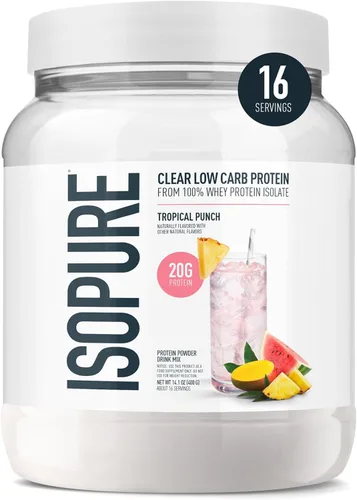 Miniatura 19 de Isopure - polvo de proteína de suero de leche con sabor a fruta ligera refrescante