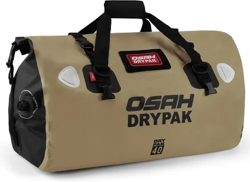 Miniatura 26 de OSAH DRYPAK Bolsa de lona impermeable – Bolsa seca para motocicleta con gran espacio de almacenamiento, bolsas de equipaje impermeables con bolsillo