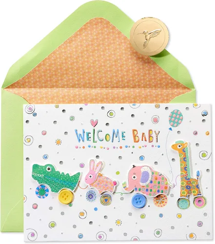 Miniatura 8 de Papyrus Tarjeta de baby shower para niña (So Happy You're Here)