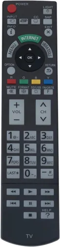 N2QAYB000703 Control remoto de repuesto para Panasonic TV TC-L42ET5 TC-P55VT50 TC-P50ST50 TC-L55ET5 TC-L55DT50 TC-L47ET5 TC-P55ST50 TC-P60ST50