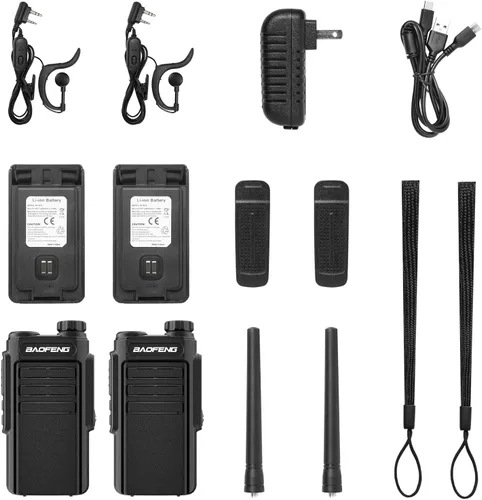 Miniatura 9 de BAOFENG Radio MP31 GMRS Radio portátil de dos vías, walkie talkies recargables impermeables con escaneo y recepción NOAA, compatible con repetidor