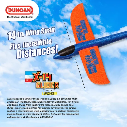 Miniatura 3 de Duncan Planeador X-14 - Azul con alas naranjas