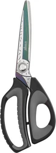 Miniatura 8 de LIVINGO Tijeras Multiusos de Servicio Pesado de 10", Herramienta de Acero Inoxidable Forjado con Revestimiento de Titanio Premium, Tijeras Rojo