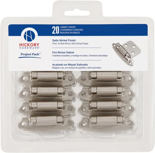 Miniatura 6 de Hickory Hardware VP244-OBH Bisagra de gabinete de colección de cierre automático con superficie de superposición variable, aplicación de marco