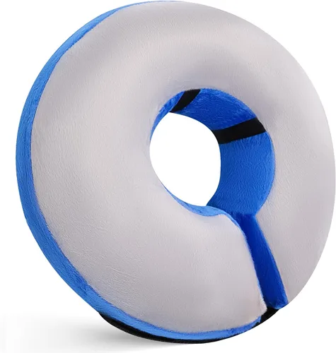 Miniatura 9 de Collar Inflable para Perros, Cono Suave para Perros Después de Cirugía, Collares Donut E Ajustables Inflables para Perros y Gatos Pequeños, Medianos
