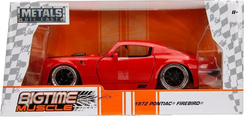 Miniatura 2 de Jada Big Time Muscle 1:24 1972 Pontiac Firebird - Coche fundido a presión, juguetes para niños y adultos