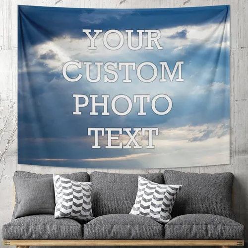 Miniatura 17 de Tapiz personalizado para cargar imágenes con fotos y textos, tapiz personalizado para colgar en la pared, manta de telón de fondo para decoración