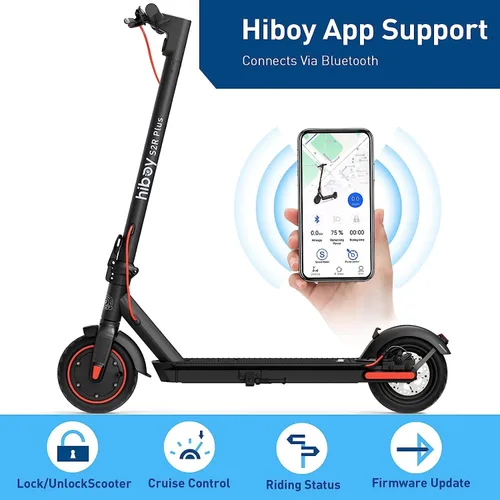 Miniatura 4 de Hiboy S2R Plus - Monopatín eléctrico, batería desmontable actualizada, neumáticos neumáticos de 9 pulgadas, motor de 350W - Máximo 22 millas y 19