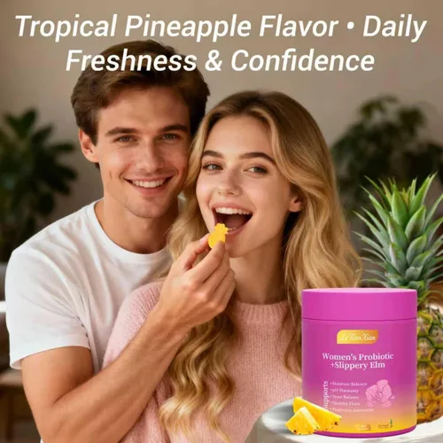 Miniatura 7 de Her Juicy Gomitas de Probióticos Femeninos para Mujeres con Olmo Resbaladizo, Prebióticos y Lactobacillus - para Equilibrio del pH y Salud