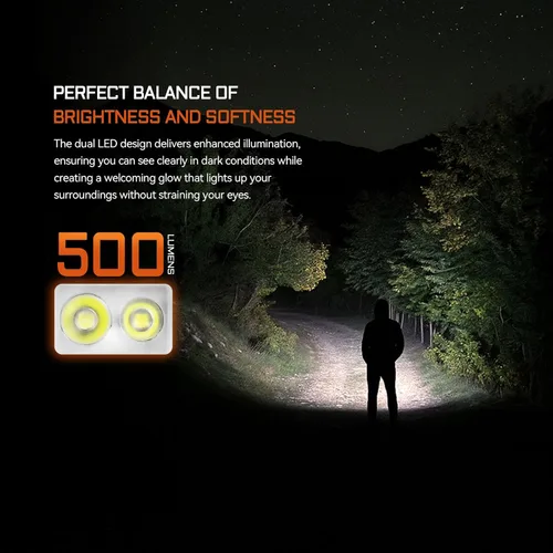 Miniatura 3 de ACEBEAM Keylite 500 Linterna de Llavero de Altos Lúmenes Recargable, Linterna EDC de Bolsillo Plana Ultra Compacta con LEDs Duales, 6 Modos, Carga