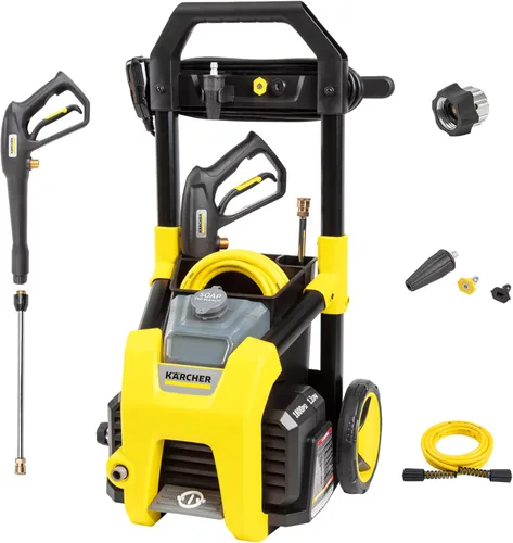 Miniatura 2 de Karcher K1800PS 1800 PSI 1.2 GPM TruPressure Lavadora a presión eléctrica y limpiador de superficie universal de 15 pulgadas