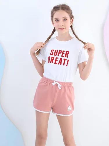 Miniatura 3 de Rolanko Pantalones cortos activos de delfín para niñas, paquete de 3 unidades, ciclismo, correr, verano, playa, atletismo, deportes, 4-14 años