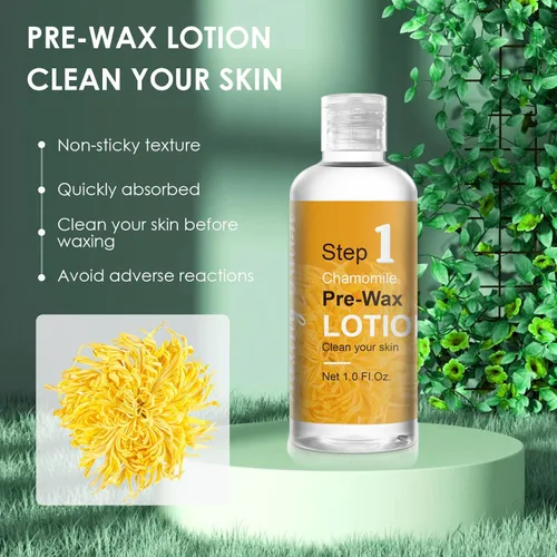 Miniatura 2 de Kit de cuidado de la piel antes y después de encerar, kit profesional de depilación para mujeres en casa, limpiador previo a la cera, aceite