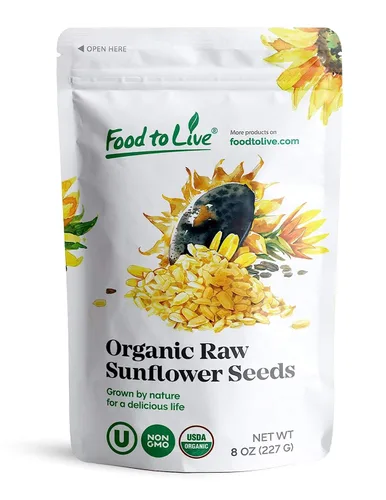 Miniatura 10 de Food to Live - Semillas de girasol orgánicas, 1 libra - Sin cáscara, crudas, sin OMG, granos secos, sin sal, kosher, vegano, Keto, Paleo, Sirtfood
