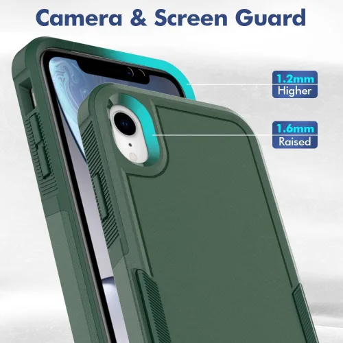 Miniatura 356 de Jeylly Funda para iPhone SE/Funda para iPhone 5S, Exterior de Plástico Duro que Absorbe Golpes + Interior de Silicona de Goma Defensor contra
