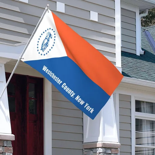 Miniatura 7 de Bandera del condado de Westchester, bandera de Nueva York, 3 x 5 pies, poliéster duradero de doble cara, divertida pancarta decorativa
