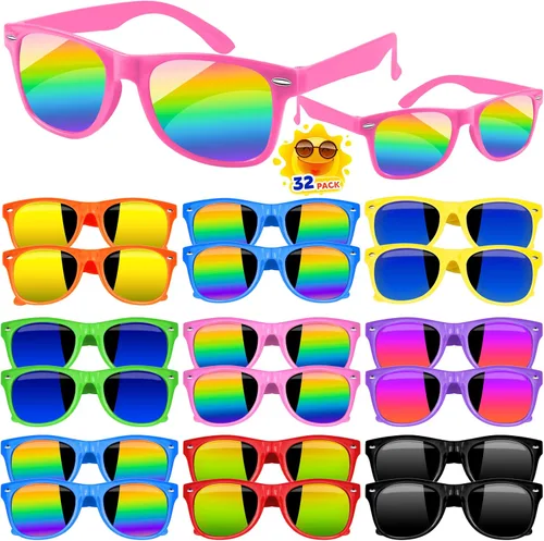 Miniatura 13 de Kids Sunglasses Party Favors Bulk, Neon Sunglasses with UV400 Protection for Gilrs Boys Kids