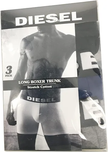 Miniatura 2 de Diesel Ropa interior para hombre AlgodónElastano Mezcla Algodón Estirado, 3 Calzoncillos Largos Boxer, NegroAzulGris