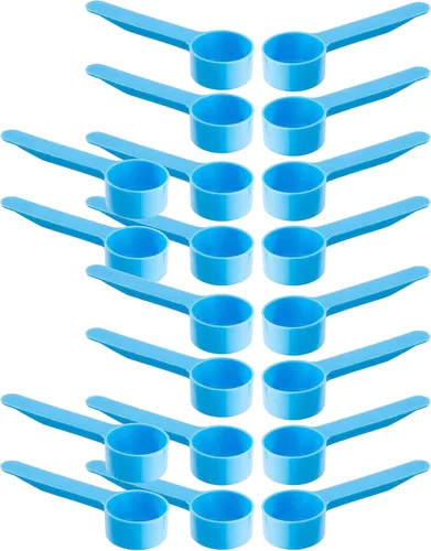 Cuchara de envasado de medición de plástico de 0.2 fl oz (= 5 cc/ = 1 cucharadita/= 0.17 fl oz), mango Mediujm - para medir y dispensar especias,