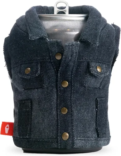 Miniatura 9 de Puffin - The Denim Vest - Enfriador de latas aislado de 12 oz I Aislante de botellas de cerveza y latas de refrescos, mantiene las bebidas y bebidas