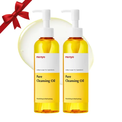 MANYO Aceite de Limpieza Puro Limpiador Facial Coreano, Derrite Puntos Negros, Eliminación Diaria de Maquillaje con Aceite de Argán, Cuidado de la