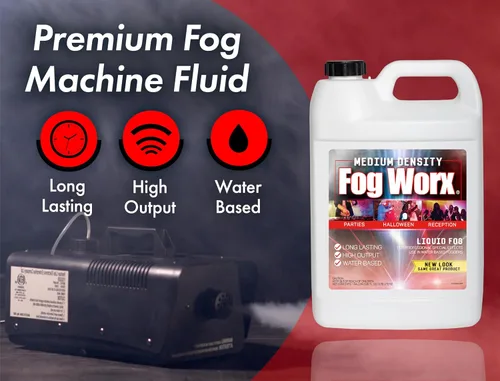 Miniatura 2 de FogWorx Fog Juice - 1 galón de líquido de niebla orgánico (128 onzas) - Densidad media, alto rendimiento, larga duración líquido para máquina