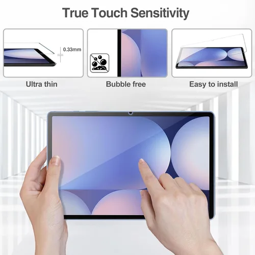 Miniatura 3 de ProCase Paquete de 2 protectores de pantalla para Galaxy Tab S10 Plus/S9 Plus/S9 FE Plus de 12.4 pulgadas, dureza 9H de vidrio templado transparente