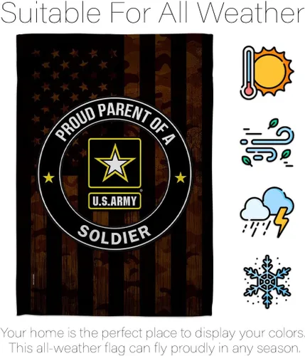 Miniatura 6 de Orgulloso bandera de la casa del ejército – Paquete de guardabosques de las fuerzas armadas de los Estados Unidos Americanos Militares Veteranos