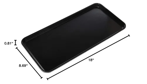 Miniatura 3 de Cambro 918MT110 - Bandeja de mercado de 9" x 18" de fibra de vidrio negra