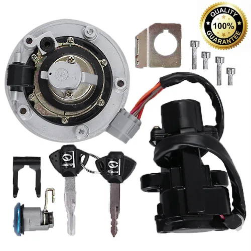 Miniatura 9 de Hoypeyfiy Juego de llaves de encendido, tapa de la bomba de gasolina, tapa de bloqueo de gasolina para Suzuki GSXR750 2005-2016 GSXR1000 2005-2016