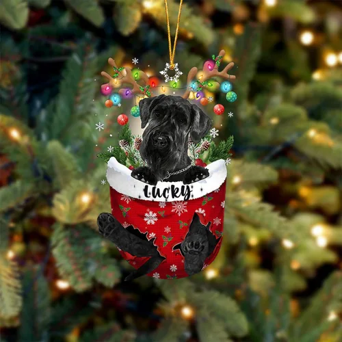 Miniatura 44 de Adorno de Navidad personalizado para perro Airedale Terrier en bolsillo de nieve, adorno para árbol de Navidad, idea de regalo para amantes