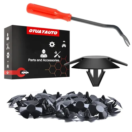 Miniatura 17 de OTUAYAUTO 10184895 140 clips de retención de remaches de plástico para puerta de parachoques de guardabarros de repuesto para Jeep Wrangler 07-20