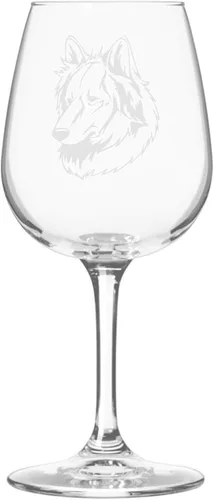 Miniatura 442 de Copa de vino de 12.75 onzas con diseño de perro grabado