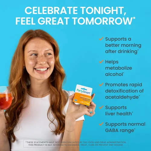 Miniatura 3 de Himalaya PartySmart, 10 Cápsulas Individuales - Apoyo al Hígado para la Descomposición del Alcohol para una Mejor Mañana Después de Beber - A Base