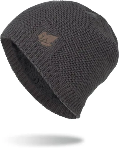 Miniatura 5 de Gorro de punto para hombre, gorro de invierno cálido Skullies para ciclismo al aire libre