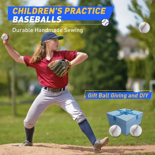 Miniatura 3 de Gracfulcub Baseball Ball, Official Game for Youth Adult Training Play Hard Ball，Official size & weight. Perfect for batting, fielding, pitching.
