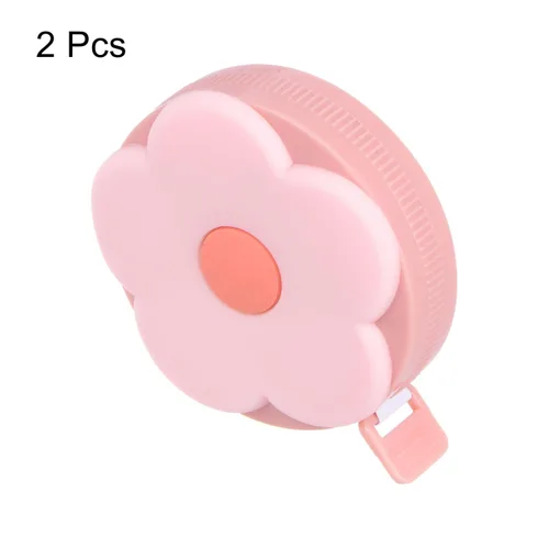Miniatura 3 de HARFINGTON 2 cintas métricas suaves de 60 pulgadas, 4.9 ft, retráctil, mini cinta métrica de dibujos animados, regla de cinta linda para coser