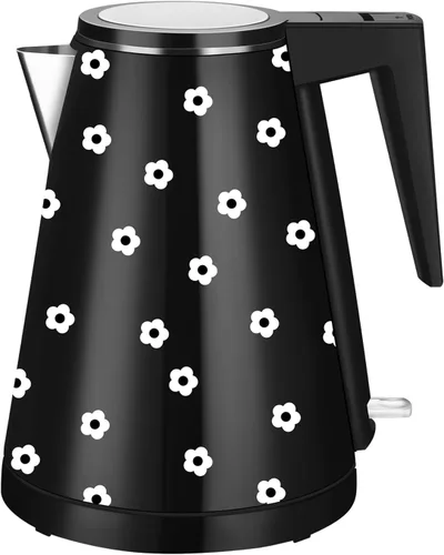 Miniatura 23 de Hervidor de agua interior de acero inoxidable de doble pared de 1.2L, inalámbrico, 1000 W de ebullición rápida con luz LED, cafetera y tetera