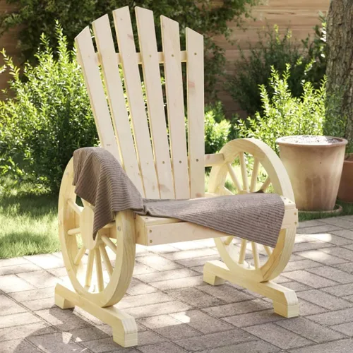 Miniatura 17 de Solid Fir Adirondack Chair Brown Outdoor Patio Seat 24.4 x 24.8 x 39 in Ergonomic Garden Lounge Chair Weather-Ready Wood for Balcony Backyard Brown-c