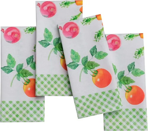 Miniatura 167 de Maison d' Hermine Happy Florals - Juego de 4 servilletas 100% algodón suave y cómodo perfectas para cenas familiares, bodas, fiestas de cóctel, 063