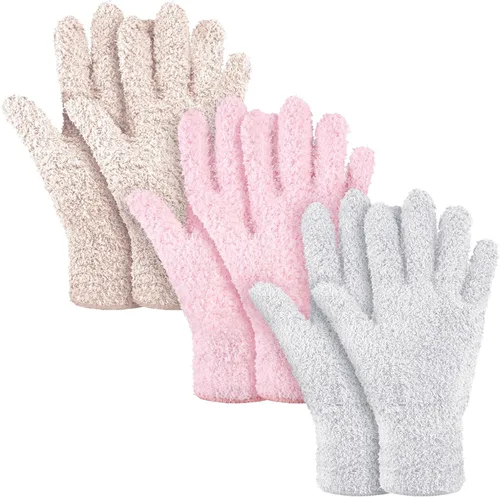Miniatura 19 de Patelai 12 pares de guantes de microfibra para limpiar plantas de interior, persianas, muebles, casa (colores surtidos, medianos)