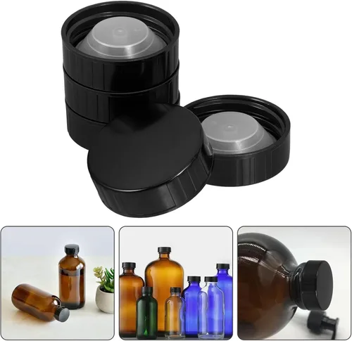 Miniatura 8 de Tapones para gruñir de 1.496 pulgadas, 5 tapas de rosca de plástico para jarras y botellas de vidrio, tapa reutilizable para jarra de agua de 1/2
