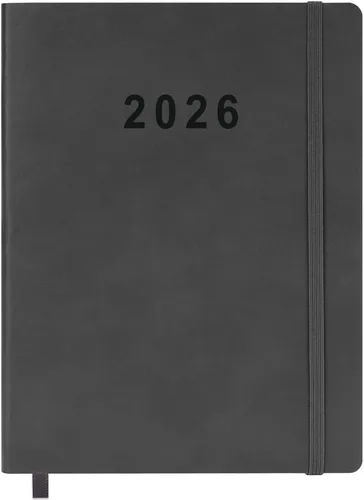 Miniatura 22 de Agenda académica 26-27, planificador semanal y mensual, julio de 2026 a junio de 2027, páginas de vacaciones, contactos y notas, cubierta de cuero