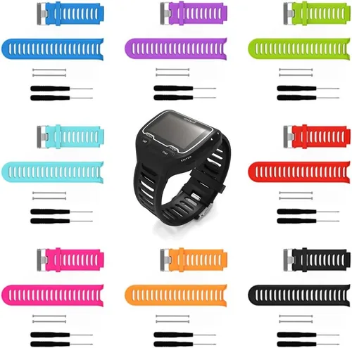 Miniatura 5 de Correa para Garmin Forerunner 910XT, correa de repuesto de silicona suave para reloj deportivo Garmin Forerunner 910XT, se adapta a muñecas de 6.0 a