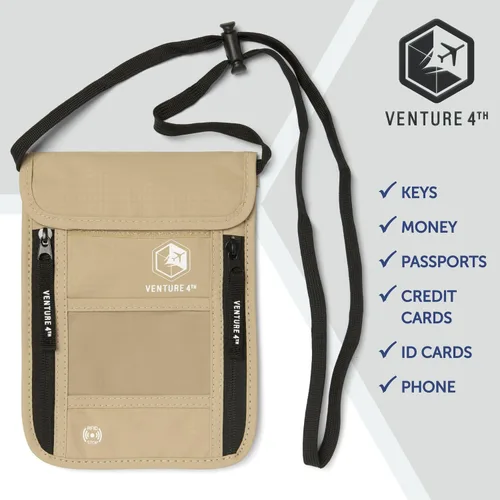 Miniatura 8 de Venture 4th bolsa de cuello de viaje con traba RFID