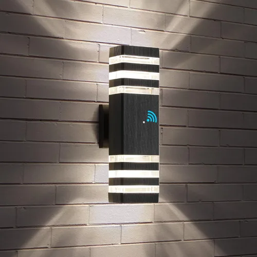 Miniatura 10 de tewei Luces LED de montaje en pared para exteriores del anochecer al amanecer, 1 paquete de 14 W, IP65, 3000 K, 1100 lúmenes, blanco cálido
